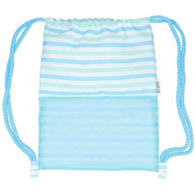 Mochila saco de playa antiarena BtBox Modelo Summer azul Mochila saco de playa antiarena BtBox Modelo Summer azul