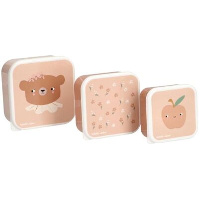 Tutete Pack 3 Cajas de almuerzo y merienda Daisy Bear Tutete Pack 3 Cajas de almuerzo y merienda Daisy Bear