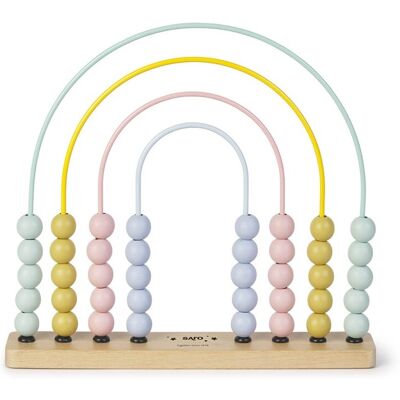 Ábaco Arcoíris Saro - Juguete para aprender colores y números Ábaco Arcoíris Saro - Juguete para aprender colores y números