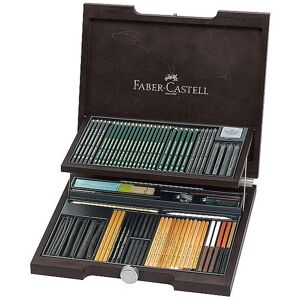 Faber-Castell Pitt Monocromo Maletín de madera 86 piezas marrón Faber-Castell Pitt Monocromo Maletín de madera 86 piezas marrón