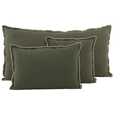 Haomy Funda de cojín SEONI 45x45cm Caqui verde oscuro Haomy Funda de cojín SEONI 45x45cm Caqui verde oscuro