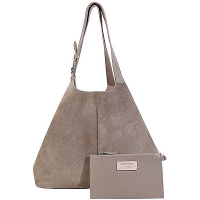 Coccinelle Bolso de cuero - Shopper C-EASY beige Coccinelle Bolso de cuero - Shopper C-EASY beige