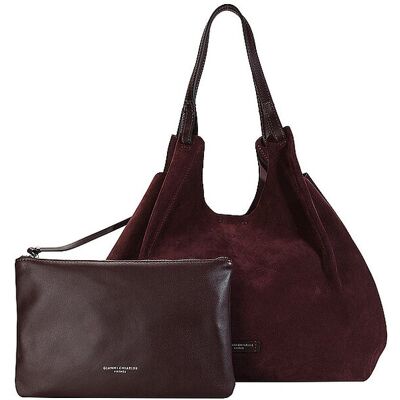 Gianni Chiarini Bolso de piel - Hobo Bag DUA SUEDE L rojo oscuro Gianni Chiarini Bolso de piel - Hobo Bag DUA SUEDE L rojo oscuro