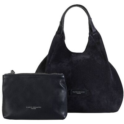 Gianni Chiarini Bolso de piel - Hobo DUA Medium azul oscuro Gianni Chiarini Bolso de piel - Hobo DUA Medium azul oscuro