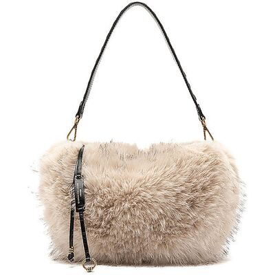 Gianni Chiarini Bolso - Bandolera efecto pelo CLEO crema Gianni Chiarini Bolso - Bandolera efecto pelo CLEO crema