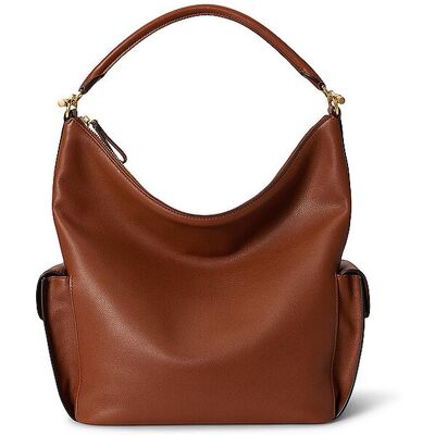 Ralph Lauren Bolso de cuero - Bolso Hobo BLAIKE Large marrón Ralph Lauren Bolso de cuero - Bolso Hobo BLAIKE Large marrón