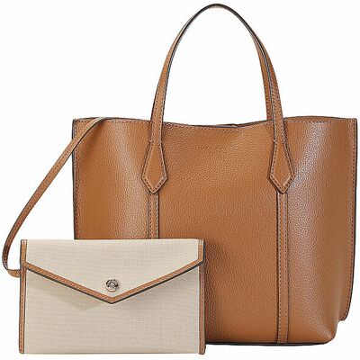 Tory Burch Bolso de cuero - Shopper PERRY SMALL TOTE marrón Tory Burch Bolso de cuero - Shopper PERRY SMALL TOTE marrón