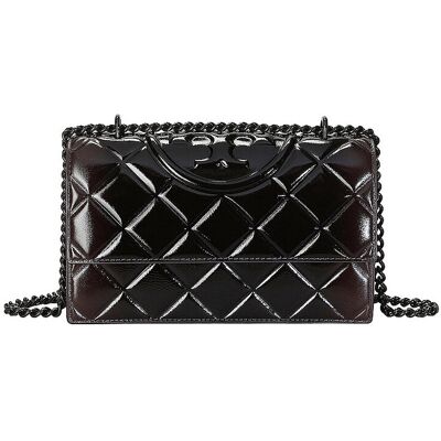 Tory Burch Bolso de cuero - Bolso bandolera FLEMING Small marrón Tory Burch Bolso de cuero - Bolso bandolera FLEMING Small marrón