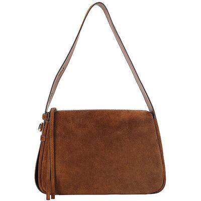 Tory Burch Bolso de cuero - Bolso bandolera ROMY Medium marrón claro Tory Burch Bolso de cuero - Bolso bandolera ROMY Medium marrón claro