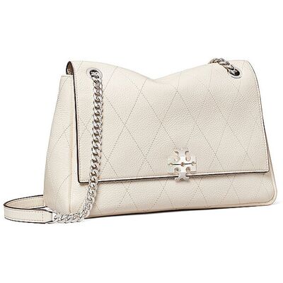 Tory Burch Bolso de cuero - Bolso de hombro CHARLIE Medium crema Tory Burch Bolso de cuero - Bolso de hombro CHARLIE Medium crema
