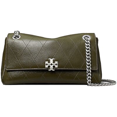 Tory Burch Bolso de piel - Bandolera CHARLIE Small oliva Tory Burch Bolso de piel - Bandolera CHARLIE Small oliva