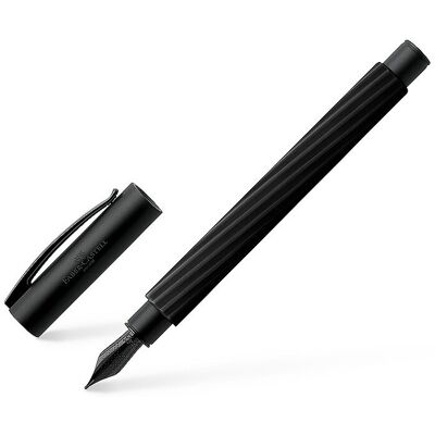 Faber-Castell Füllhalter Ambition Italic Medium Obsidian Black negro Faber-Castell Füllhalter Ambition Italic Medium Obsidian Black negro
