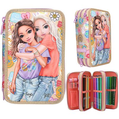 Estuche de lápices triple GIRL POWER - Beige - Estuche de lápices Estuche de lápices triple GIRL POWER - Beige - Estuche de lápices