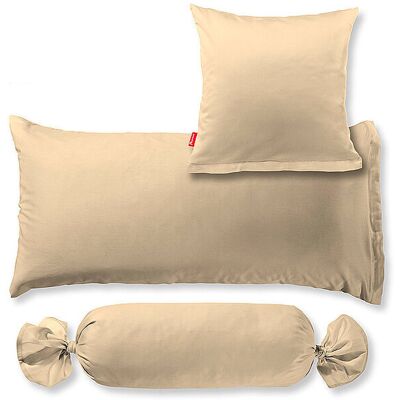 FLEURESSE Satin Funda de Almohada Royal Uni 2pcs 40x80cm Beige - Funda de Almohada FLEURESSE Satin Funda de Almohada Royal Uni 2pcs 40x80cm Beige - Funda de Almohada