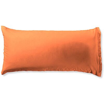 Fleuresse Satin Fundas de Almohada Pack 2 Naranja 40x80cm - Funda de almohada Fleuresse Satin Fundas de Almohada Pack 2 Naranja 40x80cm - Funda de almohada