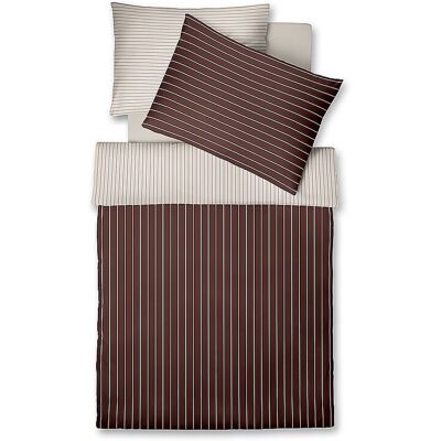 Fleuresse Ropa de cama de satén MODERN CLASSIC 70x90cm/140x220cm Hazel Dust marrón Fleuresse Ropa de cama de satén MODERN CLASSIC 70x90cm/140x220cm Hazel Dust marrón