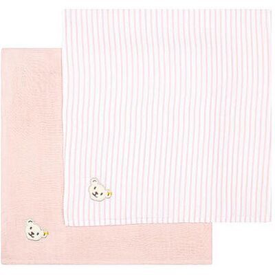 Steiff Muselina paquete de 2 rosa Steiff Muselina paquete de 2 rosa