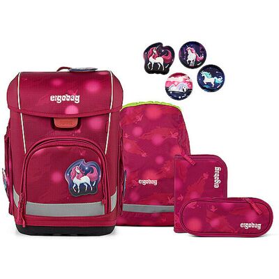 Ergobag Set de mochila escolar de 5 piezas CUBO LIGHT MondzauBär Ergobag Set de mochila escolar de 5 piezas CUBO LIGHT MondzauBär