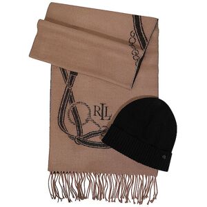 Ralph Lauren Set de 2 piezas gorro y bufanda camel Ralph Lauren Set de 2 piezas gorro y bufanda camel