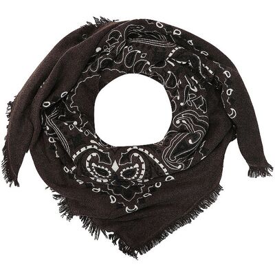 Kujten Chal de cachemira - Bandana HACHIKO marrón Kujten Chal de cachemira - Bandana HACHIKO marrón