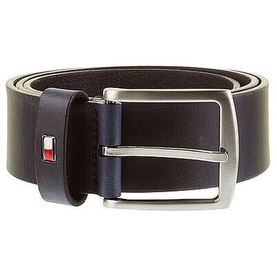 Tommy Hilfiger Cinturón de cuero New Denton azul 95 Tommy Hilfiger Cinturón de cuero New Denton azul 95