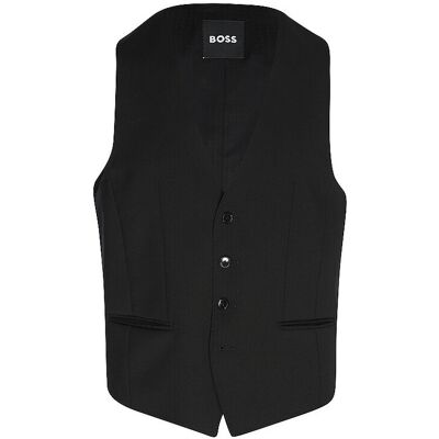 Boss Chaleco de traje H-HUGE negro 58 Boss Chaleco de traje H-HUGE negro 58