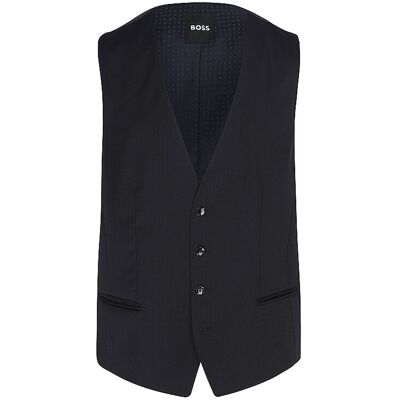 Boss Chaleco de traje H-HUGE azul oscuro 60 Boss Chaleco de traje H-HUGE azul oscuro 60