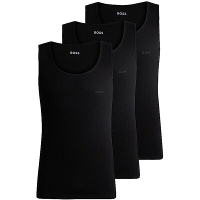 Boss Tanktop Paquete de 3 negro negro S Boss Tanktop Paquete de 3 negro negro S