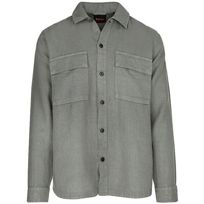 Boss Overshirt de lino LOCKY_3 verde S Boss Overshirt de lino LOCKY_3 verde S
