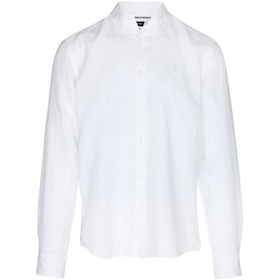 Boss Camisa de lino H-LIAM blanco XL Boss Camisa de lino H-LIAM blanco XL