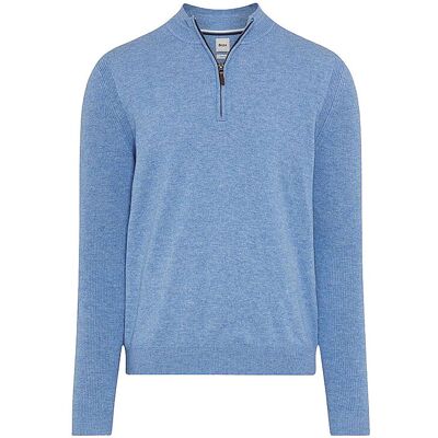 Brax Jersey Troyer STEFFEN azul claro XXXL Brax Jersey Troyer STEFFEN azul claro XXXL
