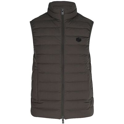 Emporio Armani Chaleco acolchado de plumón ESSENTIAL gris 50 Emporio Armani Chaleco acolchado de plumón ESSENTIAL gris 50