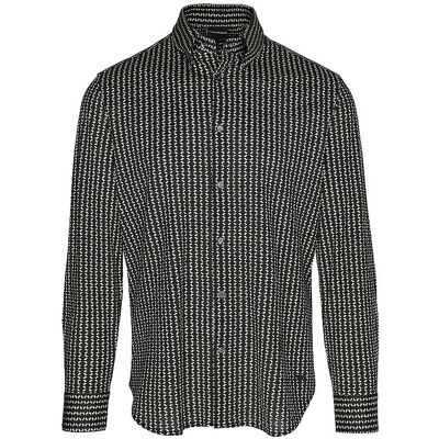 Emporio Armani Camisa Slim Fit negro M Emporio Armani Camisa Slim Fit negro M