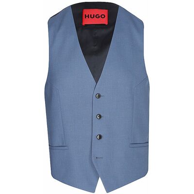 Hugo Chaleco de traje VIN224 azul 48 Hugo Chaleco de traje VIN224 azul 48