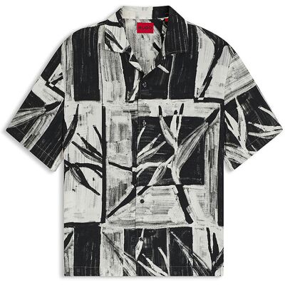 Hugo Camisa holgada EXOLINO negro XXL Hugo Camisa holgada EXOLINO negro XXL