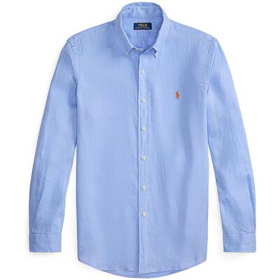 Ralph Lauren Camisa de lino Custom Fit azul claro XL Ralph Lauren Camisa de lino Custom Fit azul claro XL