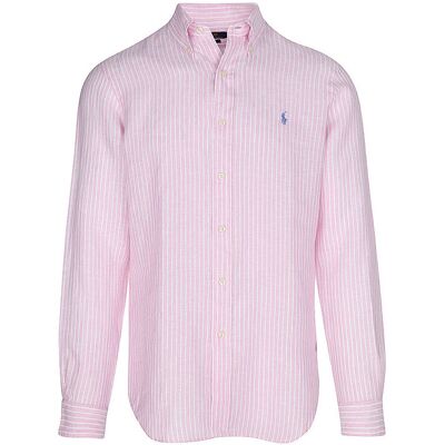 Ralph Lauren Camisa de lino Custom Fit rosa L Ralph Lauren Camisa de lino Custom Fit rosa L
