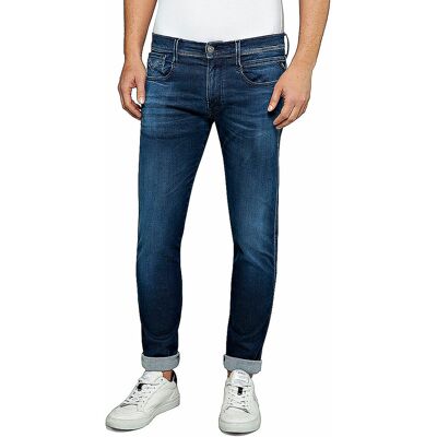 Replay Vaqueros Slim Fit ANBASS HYPERFLEX CLOUDS azul 34/L30 Replay Vaqueros Slim Fit ANBASS HYPERFLEX CLOUDS azul 34/L30