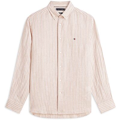 Tommy Hilfiger Camisa de lino beige XXL Tommy Hilfiger Camisa de lino beige XXL