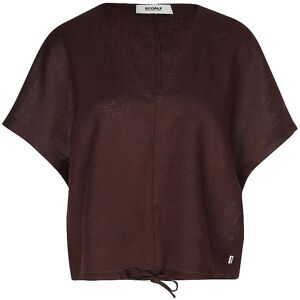Ecoalf Blusa de lino DORA marrón XS Ecoalf Blusa de lino DORA marrón XS