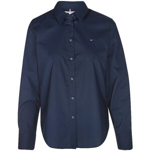 Tommy Hilfiger Blusa de corte regular azul oscuro 40 Tommy Hilfiger Blusa de corte regular azul oscuro 40