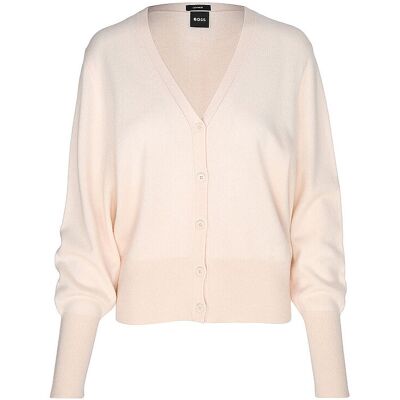 Boss Cárdigan de cachemira FUVRONA beige XL Boss Cárdigan de cachemira FUVRONA beige XL