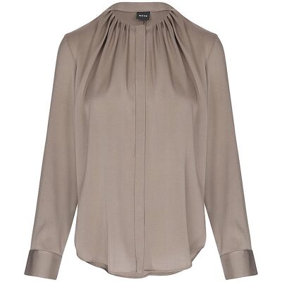 Boss Blusa de seda BANORAH marrón 42 Boss Blusa de seda BANORAH marrón 42