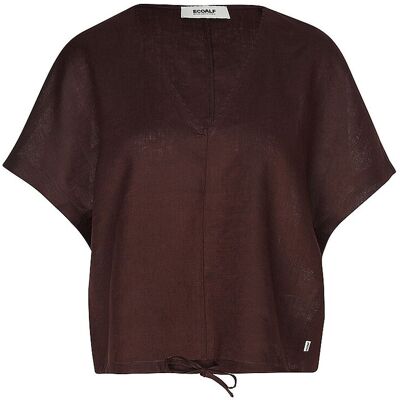 Ecoalf Blusa de lino DORA marrón M Ecoalf Blusa de lino DORA marrón M