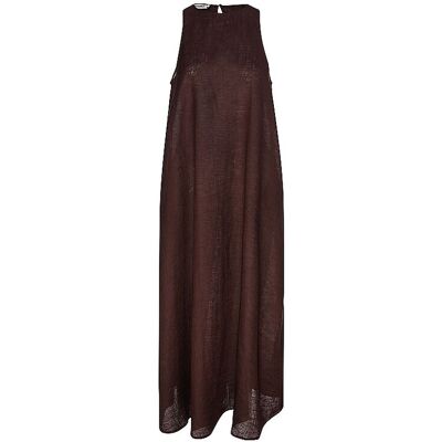 Ecoalf Maxivestido UKARA marrón M Ecoalf Maxivestido UKARA marrón M