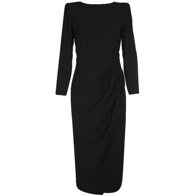 Emporio Armani Midikleid negro 32 Emporio Armani Midikleid negro 32