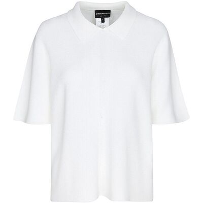 Emporio Armani Polo de punto blanco XS Emporio Armani Polo de punto blanco XS