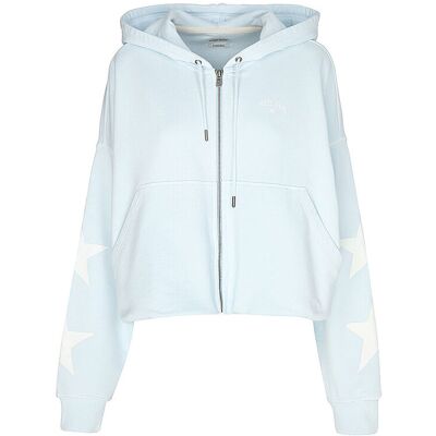 Guess Sudadera con cremallera azul claro L Guess Sudadera con cremallera azul claro L