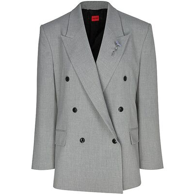 Hugo Blazer ANTEGI gris claro 36 Hugo Blazer ANTEGI gris claro 36