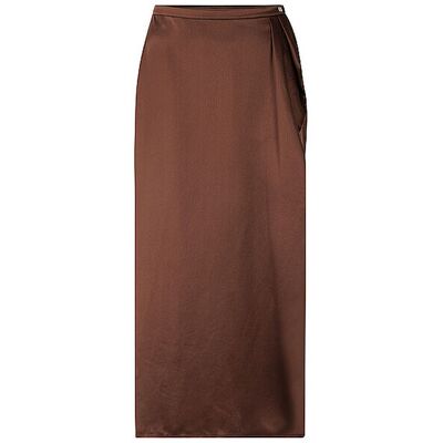Marc Cain Midi falda marrón claro 34 Marc Cain Midi falda marrón claro 34
